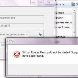 Eroare "Nu se poate porni Virtual Router Plus." Ce ar trebui să fac?