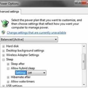 Dezactivarea Hibernării Windows 7 sau Cum să deconectați un computer