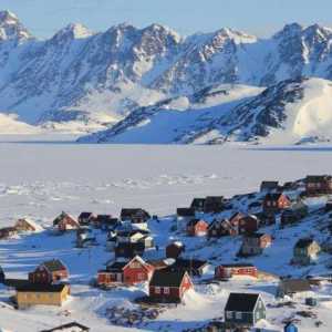 Groenlanda, clima, populația, orașele, pavilionul