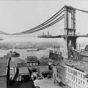 Podul Suspendării Manhattan este unul dintre simbolurile New York-ului