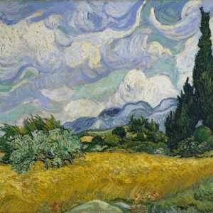 Domenii, spații de grâu în lucrările lui Van Gogh. Pictura "Câmpul de grâu cu Cypress"