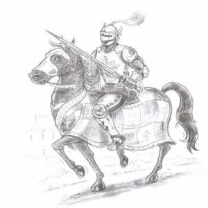 Lecție pas-cu-pas: cum să desenezi un cavaler