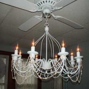 Plafonul fan-candelabru - confort și stil