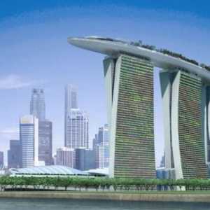 Motivul pentru a vizita Singapore - hotel cu o piscină pe acoperiș