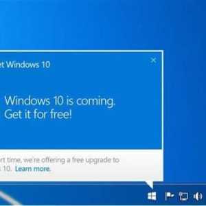Cererea "Obțineți Windows 10" - ștergeți. Cum să ștergeți notificarea "Obțineți…