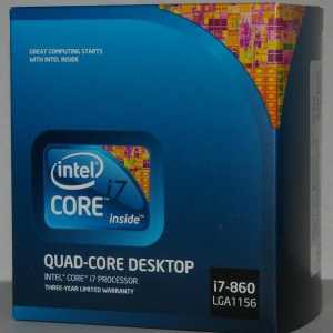 Procesor Intel Core i7 860: specificații și recenzii