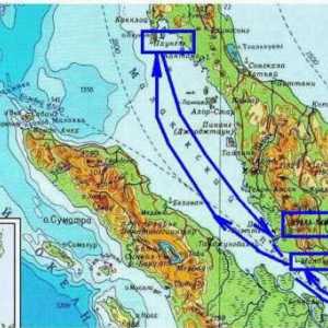 Localizarea strâmtorii Malacca pe harta lumii. Unde este și ce conectează Strâmtoarea Malacca