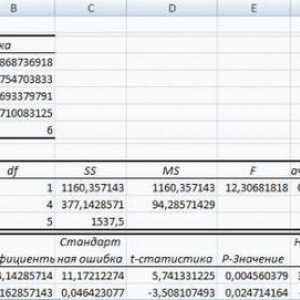 Regresia în Excel: ecuație, exemple. Regresie liniară
