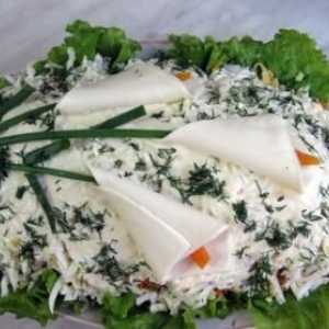 Salata `Callas`. Rețetă și instrucțiuni pas cu pas pentru gătit