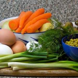 Salata `Olivier`: compoziția felului de mâncare