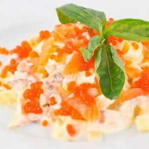 Salată cu caviar roșu: rețete de gătit cu fotografii