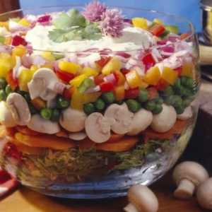Salata cu ciuperci: `Lukoshko` și alte rețete populare