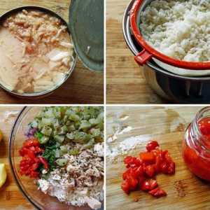 Salată cu orez și conserve: rețete neobișnuite