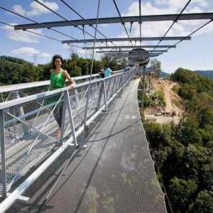 Самый длинный в мире мост подвесной в Сочи