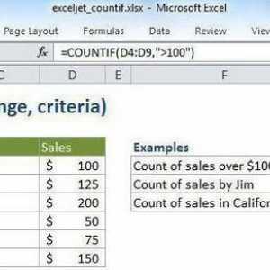 "CONTURI" în Excel: exemple, descriere
