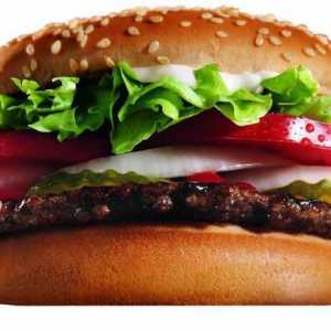 Rețeaua `Burger King` - conținutul caloric și compoziția cursurilor principale