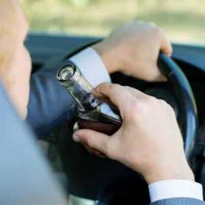 Pedepse pentru conducere sub influența alcoolului: conducerea unei mașini într-o stare de intoxicare