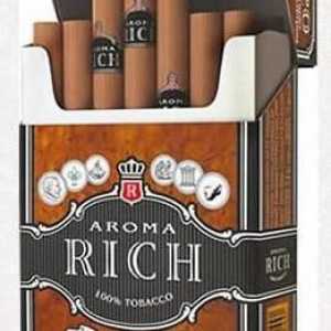 Țigarete "Aroma Rich": trăsături de fabricație, tipuri și gusturi, răspunsuri ale…