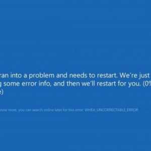 Ecran albastru cu o oprire WHACE_UNCORRECTABLE_ERROR (Windows 10): cum să rezolvați eroarea?