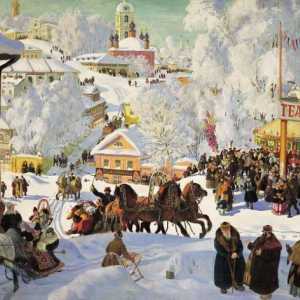 Compoziția picturii Kustodiev `Maslenitsa`: recomandări