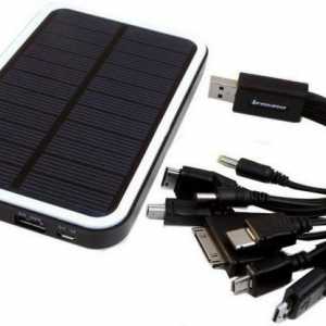 Acumulator solar pentru încărcarea telefonului. Alimentare alternativă