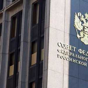 Consiliul Federației Adunării Federale a Federației Ruse: procedura de formare, compoziție,…