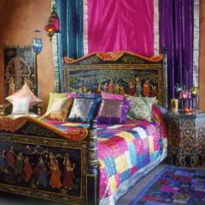 Dormitor în stil oriental. Proiect de design al dormitorului (fotografie)