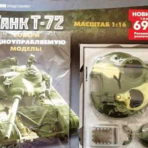 Rezervorul T-72 este un model. Colecția seriei `DeAgostini`: asamblarea unui…