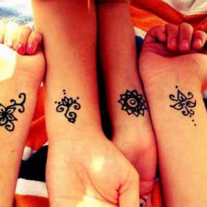 Tattoo henna pe încheietura mâinii pentru femei și bărbați. Idei de tatuaje