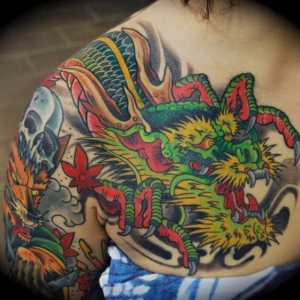 Tatuajul fetelor cu dragon: sens, idei și schițe