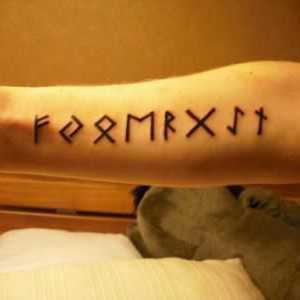 Runes tattoos: sensul, varietăți