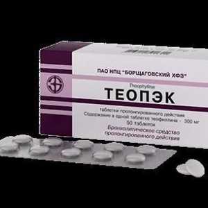 `Theopack` (300 mg): instrucțiuni de utilizare, indicații, producător