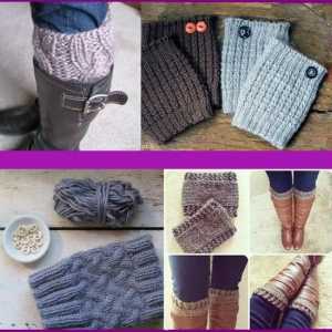 Ghetre calde și decorative cu ace de tricotat: Scheme și descriere