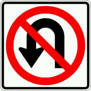 Întrebări privind regulile de trafic: ce semne interzic un traseu spre stânga?